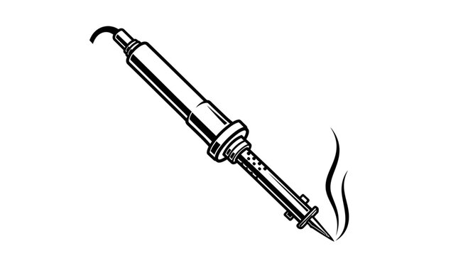 vector illustration of an electric screwdriver