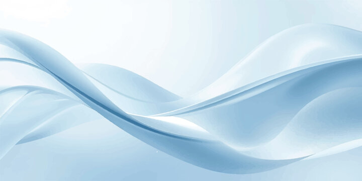 An abstract blue wave background features futuristic light curves and smooth flowing digital lines for a modern technology vector design
