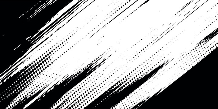 Vector striped pattern, grunge stripe seamless background, black and white brush strokes. grungy stripes. EPS 10