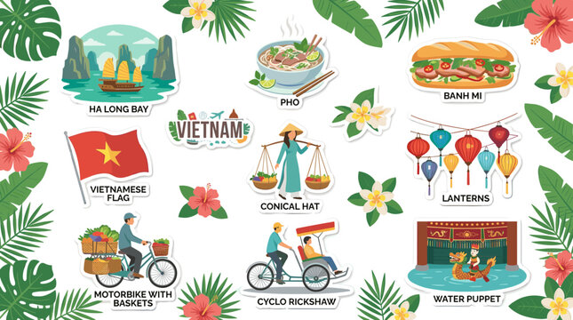 Vietnam Culture and Traditional Icons.