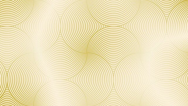Golden scallop pattern scallop shell elegant gradient animation
