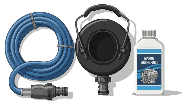 Scuba diving regulator and mouthpiece isolated on white background.