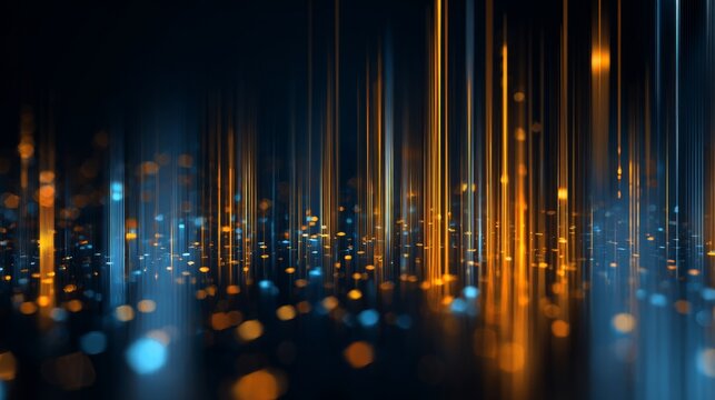 Abstract glowing digital lines creating a futuristic fintech background with vibrant colors and depth suitable for modern designs