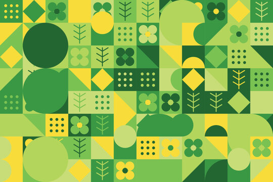 Abstract geometric grid pattern with squares and rectangles