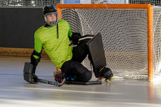 Portero de hockey patines
