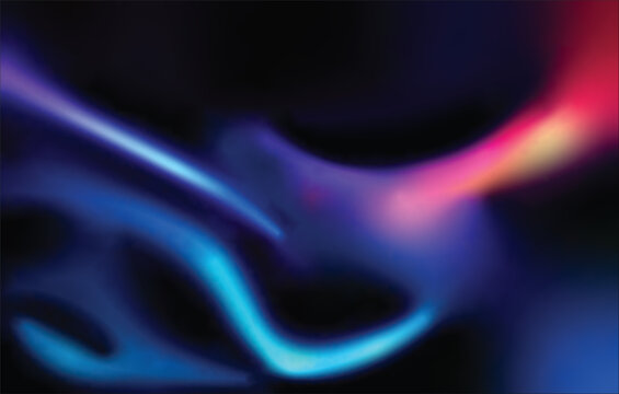 Abstract Neon Liquid Gradient Background with Blue Pink Glow Waves and Futuristic Light Flow