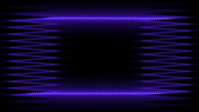 Blue waveform pattern with repeating sawtooth shapes on black background