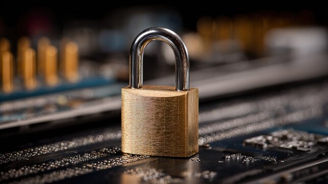 Secure Lock on Circuit Board