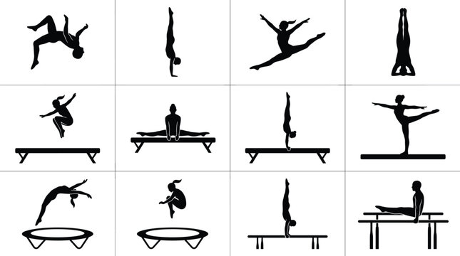 Vector set of minimalist Ferris wheel line icons and silhouettes for amusement park and carnival graphic design.eps, 