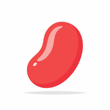 Red Jelly Bean Icon