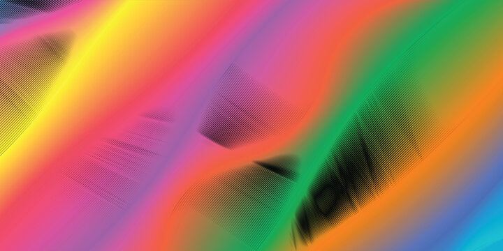 An abstract colorful rainbow background features a bright spectrum of motion waves with a blur texture, creating a dynamic wallpaper design filled with vibrant energy