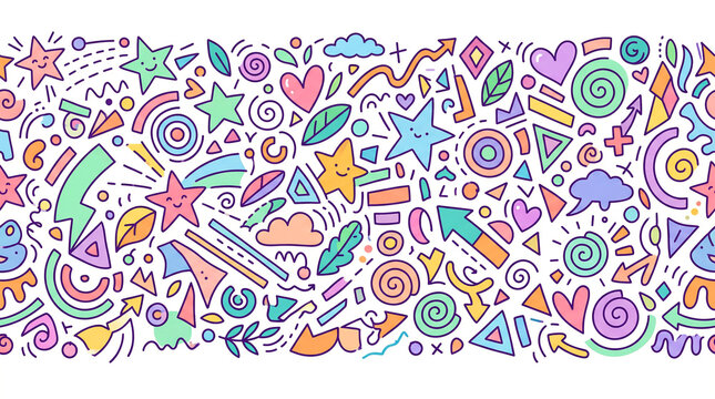 Abstract Purple Doodle Pattern Background &mdash; Latar Pola Doodle Ungu Abstrak