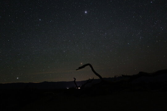 night in the mountains