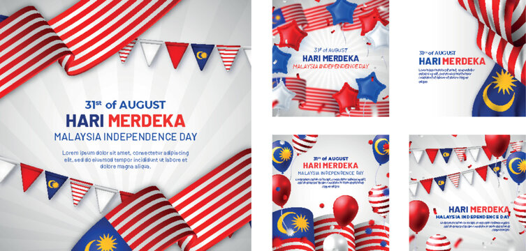 Malaysia Independence Day celebration template.