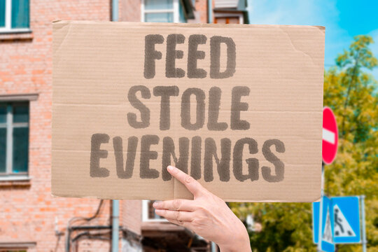 "Feed stole evenings" Offline hours disappear fast. SCROLLING. FATIGUE. DISTRACTION. HABITS. ISOLATION.
