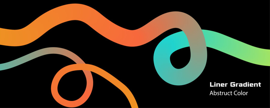 Vibrant linear gradient abstract background design with colorful swirling patterns