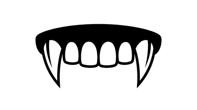  Scary Vampire Fangs Halloween Icon