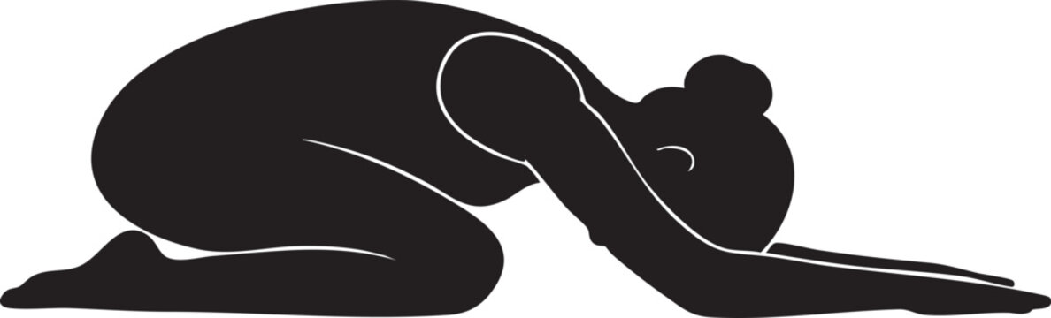 Black silhouette of a rabbit sitting on ground