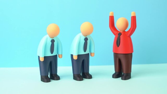 The boss yells at subordinates for failures and missed targets in the workplace. Pressure on employees, disciplinary violations and toxic corporate management culture.