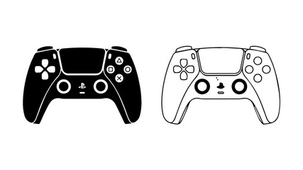 Gamepad icon set. © Sohel