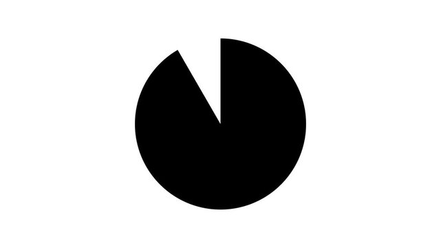 60 seconds timer countdown. Timer animation with progress bar cells disappearing.