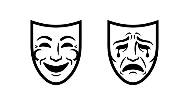 Theatrical masks icon