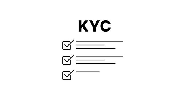 Personal information for identification concept. Human engage in KYC verification, Business verifying the identity of clients for KYC financial client authentication.
