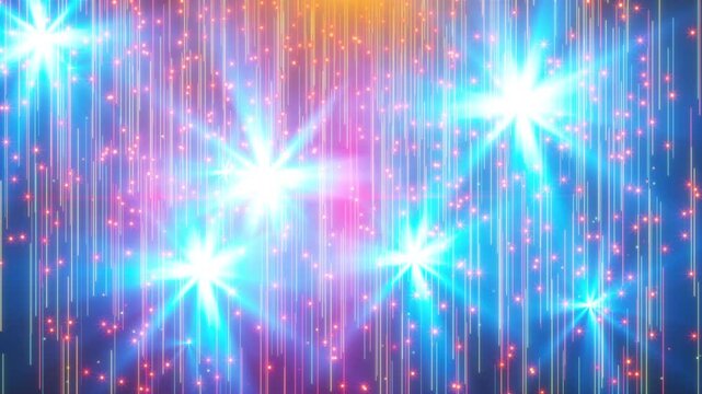 Abstract flash lights. Computer generated render