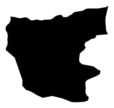 A contour map of Giresun. Turkish province silhouette