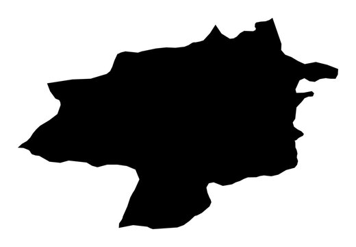 A contour map of Sivas. Turkish province silhouette