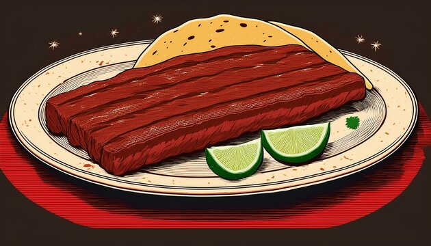 skirt steak used in carne asada tacos generative ai