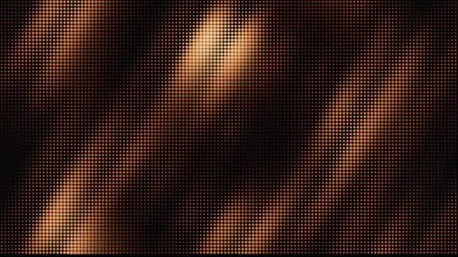 Vibrating LED Dot Matrix Animation Reacting to Invisible Soundwaves with Pulsing Dots and Ripple Waves Traveling Diagonally and Horizontally in Seamless Hypnotic Abstract Background
