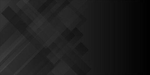 Obraz premium Abstract black and grey background design. Space design concept. gray color technology concept geometric line vector gray Decorative web layout or poster, banner. black, grey background vector. 