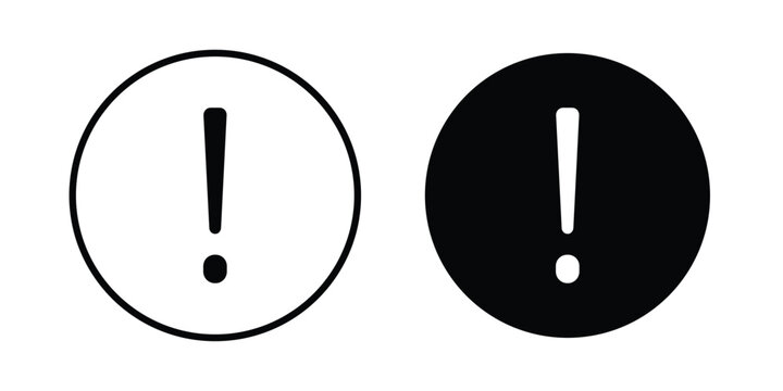 Exclamation button icon