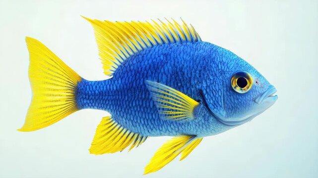 Bright Blue Yellowfish