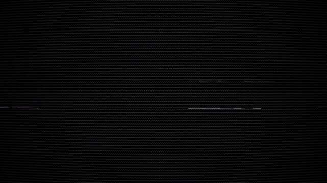 Curved CRT television texture with VHS static lines and retro screen interference