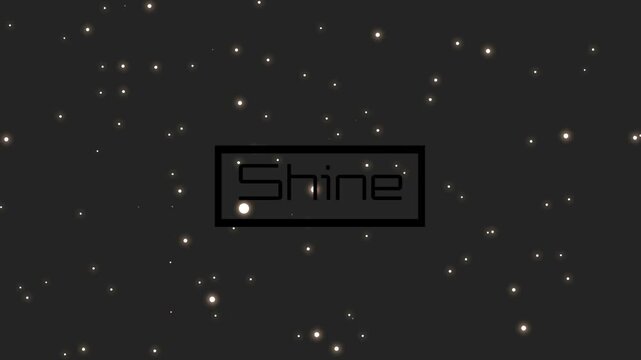 Centered Shine logo over stars, magenta-cyan streaks entering right sweeping left, for branding