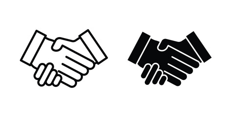 Fototapeta premium Partnership handshake icon
