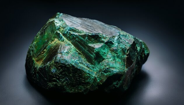 Uranium Ore Is A Dense Dark Colored Rock That Can Show Green