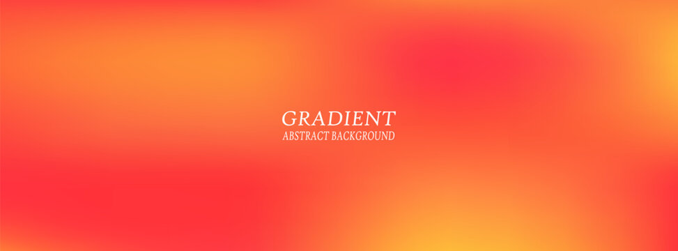 Abstract fiery red and orange gradient mesh background, elegant vibrant blurry sunset fluid backdrop vector pattern for horizontal corporate web banner.