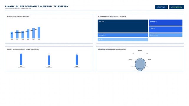 Dynamic motion of financial data visualization with animated graphs and charts illustrating growth trends and statistical analysis in a professional business environment.