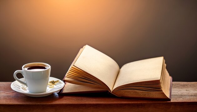 book and coffee