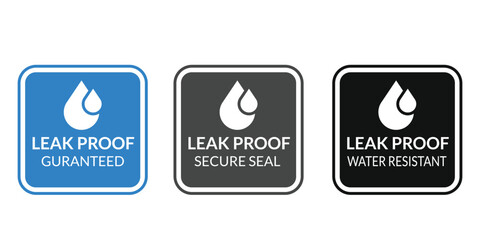 Labels template for product packaging with secure seal design in blue gray black © MdRazaul