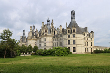 Fototapeta premium Majestic Chambord Castle with ornate roofline