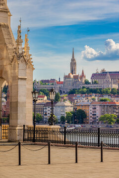 Budapest At Sunset. Summer Day, Hungary