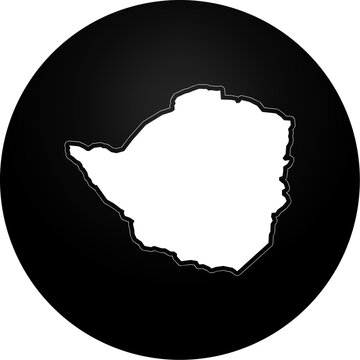 Zimbabwe Country Map Icon