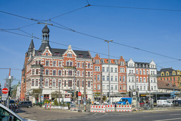 Obraz premium Altbauten, Grünstraße, Alt-Köpenick, Altstadt, Köpenick, Treptow-Köpenick, Berlin, Deutschland