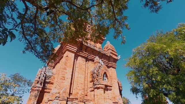 Detailed Ancient Po Klong Garai Cham Main Tower Vietnam