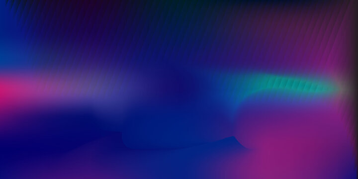 Bright colorful light streaks on dark background with bokeh effect