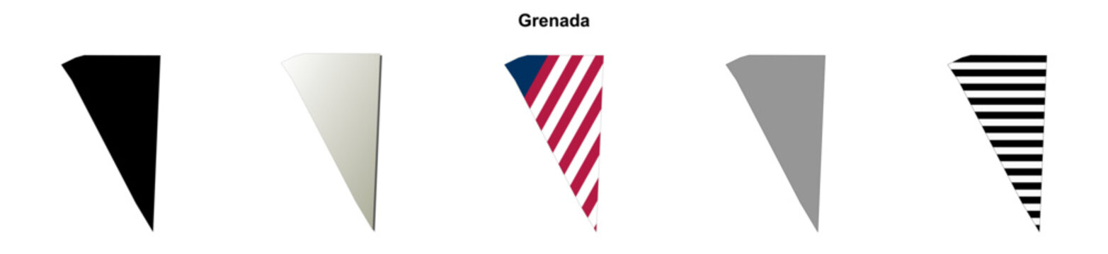Grenada (California) blank outline map